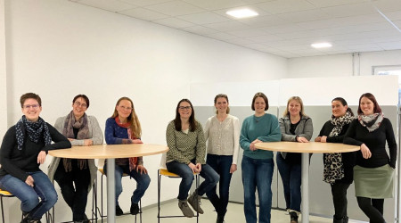 Die Elterntreffleiterinnen und die ST&Auml;RKE-Koordinatorinnen des Zollernalbkreises (Quelle: Zollernalbkreis)