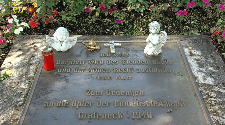 Jugendguides f&uuml;hren durch Grafeneck (Quelle: RTF.3)