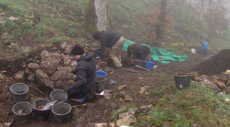 Ausgrabungen auf Burg Hohengenkingen (Quelle: RTF.3)