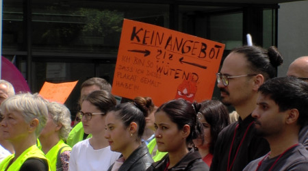Warnstreik am Uniklinikum T&uuml;bingen (Quelle: RTF.3)