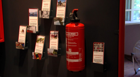Ausstellung "Wer rennt, wenn's brennt?" (Quelle: RTF.3)