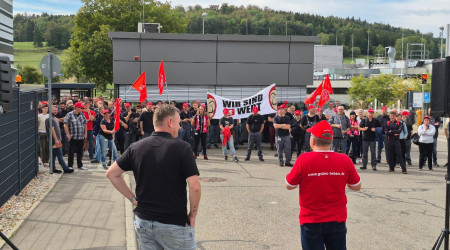 Warnstreik bei der Walter AG (Quelle: IG Metall)