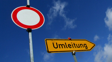 Umleitung (Quelle: pixelio.de - Rainer Sturm)